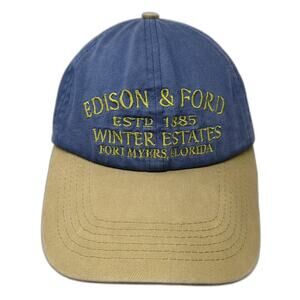 Edison & Ford Estd. 1885 Strapback Hat Multicolor One Size Embroidered